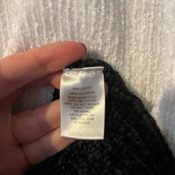 100% Polyester Striped Sweater Dress - Picture 4 of 4